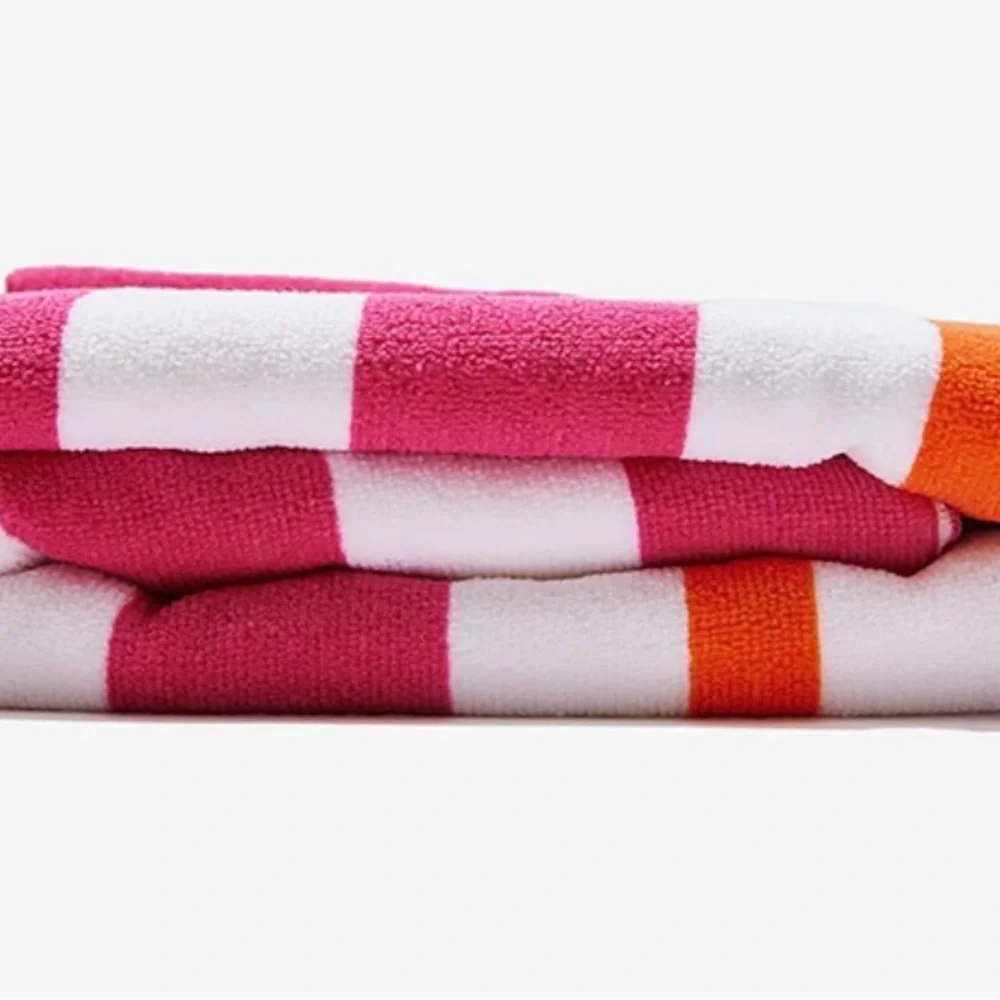 Beach Riot Beach Club Pink and Orange Beach Towel